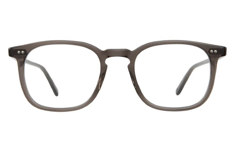 Garrett Leight grey square acetate glasses