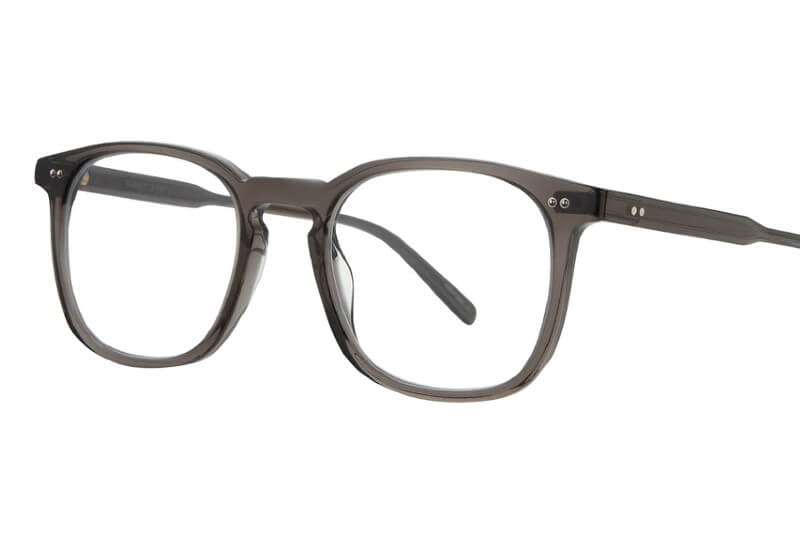 Garrett Leight Ruskin grey acetate glasses