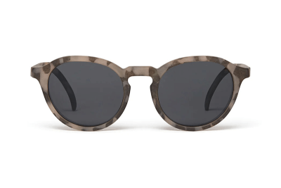 Leosun's Easton, made for ages 5-12, kid's sunglasses in Grey Tortoiseshell colourway, made from an eco-polyamide with polarised UV400 lenses