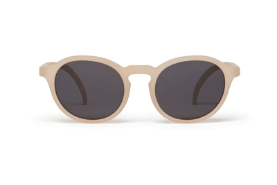 Leosun's Easton, made for ages 5-12, kid's sunglasses in Sand colourway, made from an eco-polyamide with polarised UV400 lenses