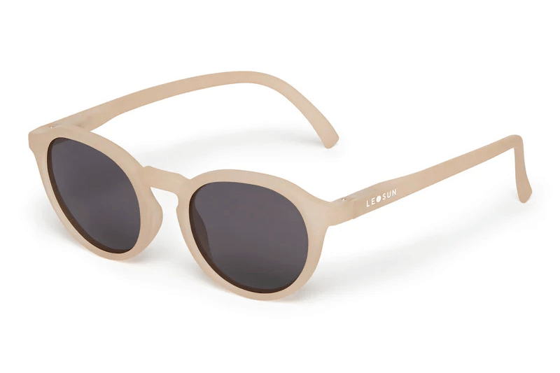 Leosun's Easton, made for ages 5-12, kid's sunglasses in Sand colourway, made from an eco-polyamide with polarised UV400 lenses