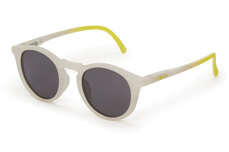 Leosun's Jamie, made for ages 0-2, kid's sunglasses in Milk Fade colourway, made from an eco-polyamide with polarised UV400 lenses.
