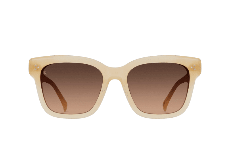 RAEN Breya, apricot gradient frames, geometric acetate glasses, light feminine eyewear, colourful optical frames, RAEN sunglasses AU